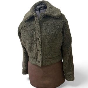*Lululemon* Olive Green Sherpa Jacket